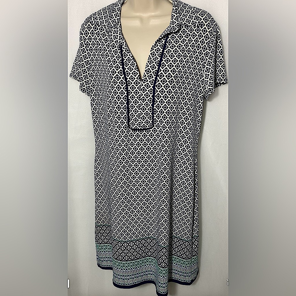 Max Studio patterned collared dres - Picture 3 of 12